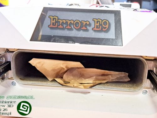 Error E9 w autoklawie Enbio